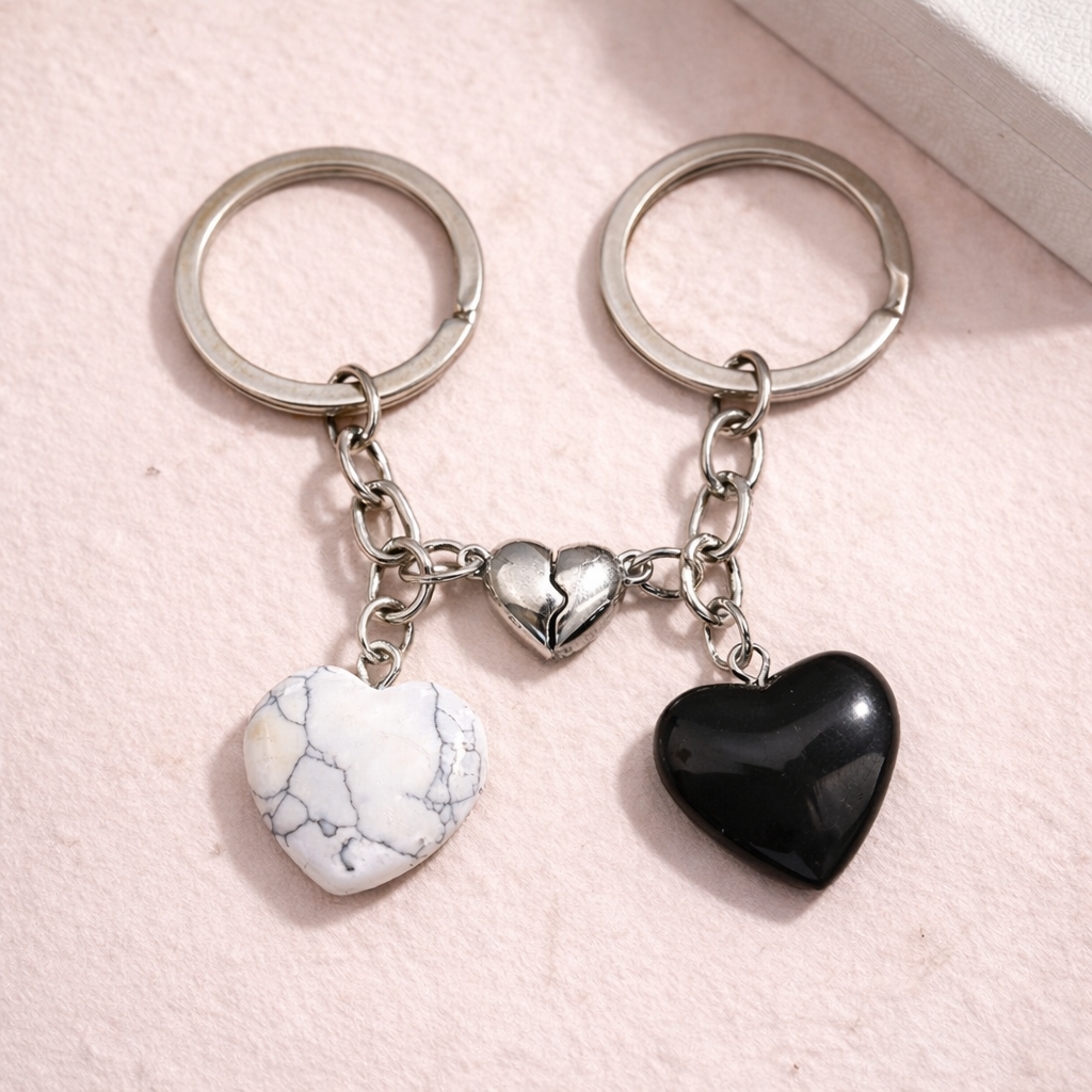 Sleutelhanger Heartbound Lovers - Zilverkleur