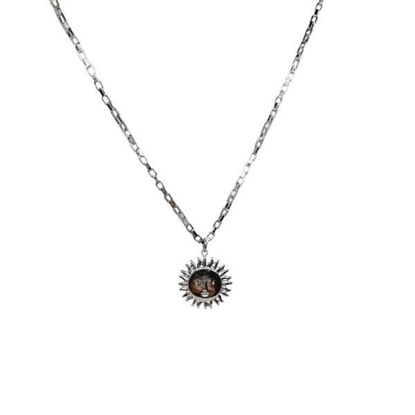Zon ketting zilver
