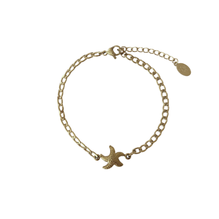 Zeester armband goud