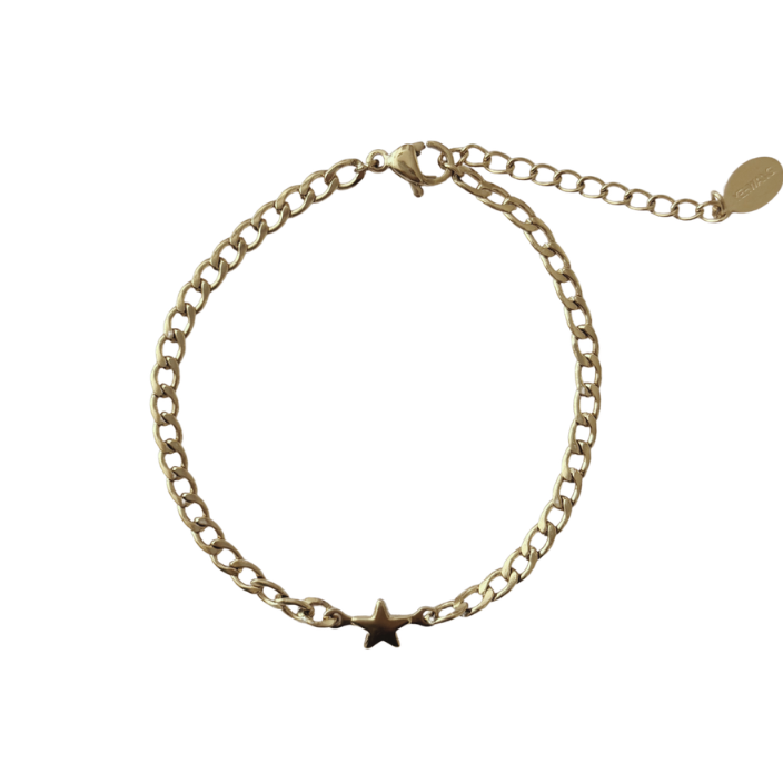 Ster armband goud