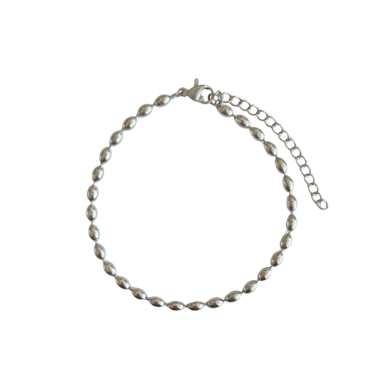Bolletjes armband zilver