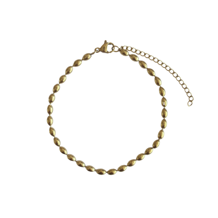 Bolletjes armband goud