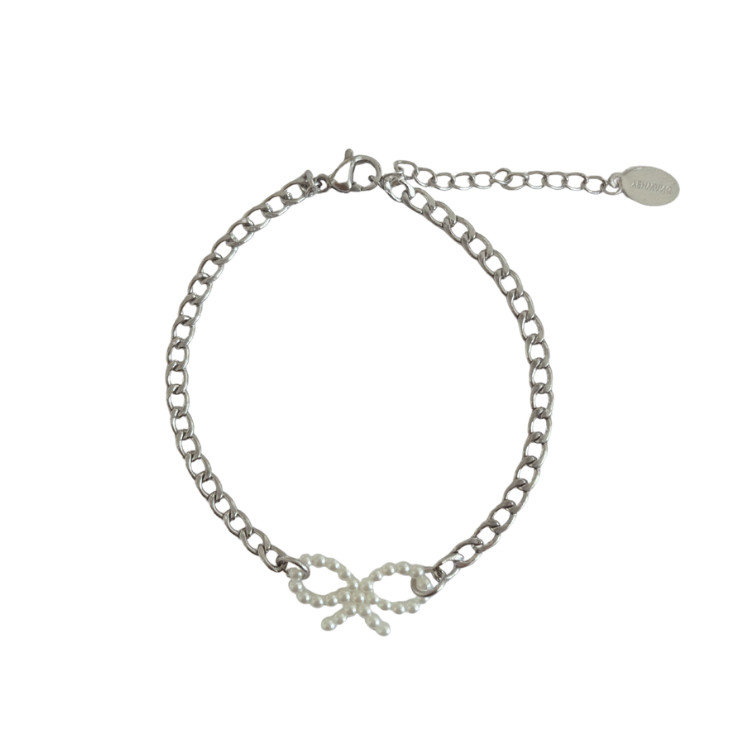 Strik armband zilver