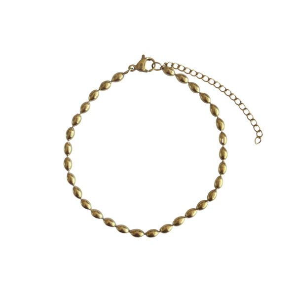 Bolletjes armband goud