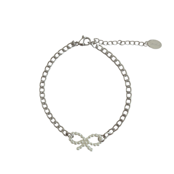 Strik armband zilver
