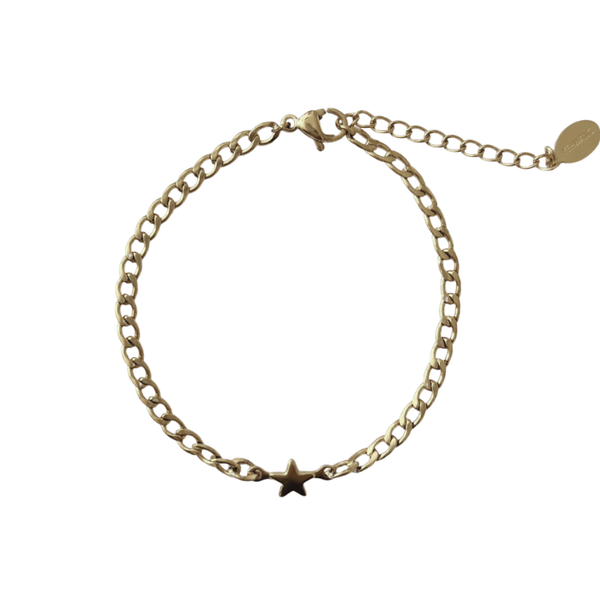 Ster armband goud