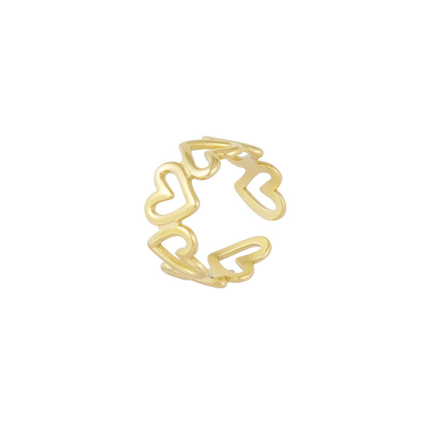 Hartjes ring goud