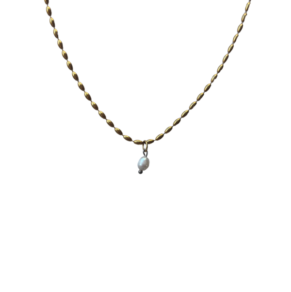 Parel ketting goud