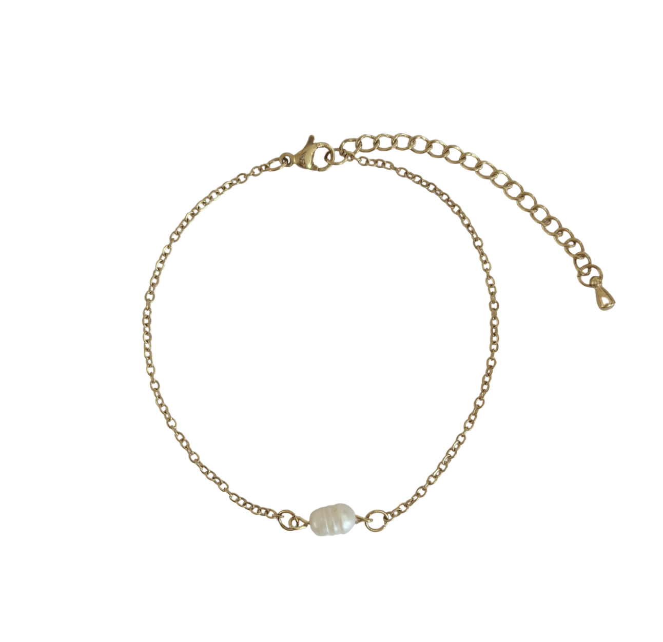 Parel armband goud