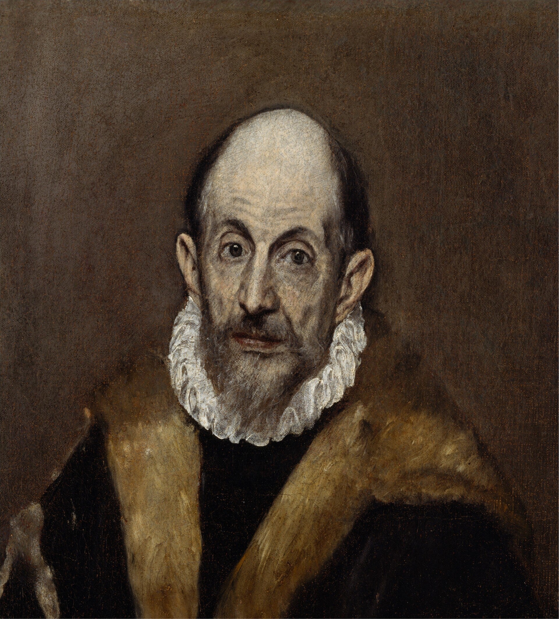 Presunto autorretrato del Greco, pintado hacia 1595-1600, Museo Metropolitano de Arte de Nueva York