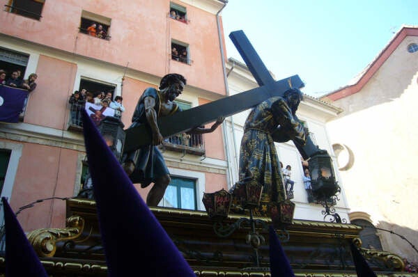 Nuestro Padre Jesús Nazareno de El Salvador, el Jesús de las seis, en la procesión de las Turbas de Cuenca