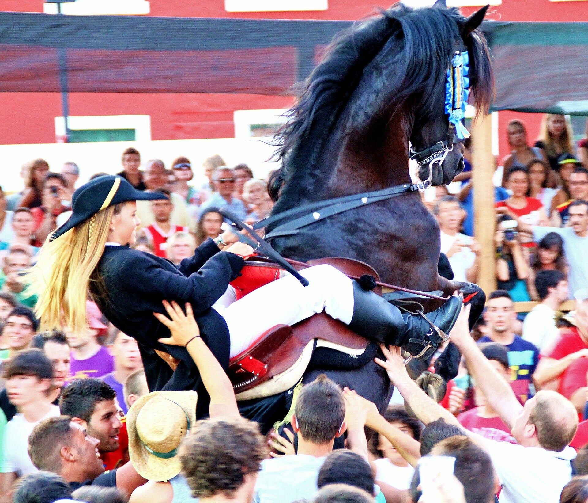Caixers a caballo en las Fiestas de Sant Jaume de Es Castell, Menorca