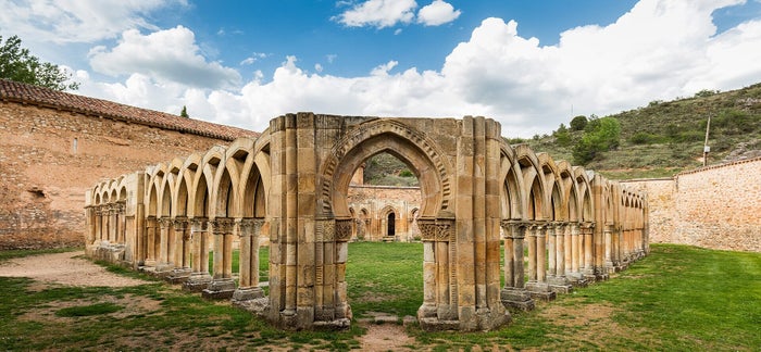 Arcos del claustro de San Juan de Duero, en Soria