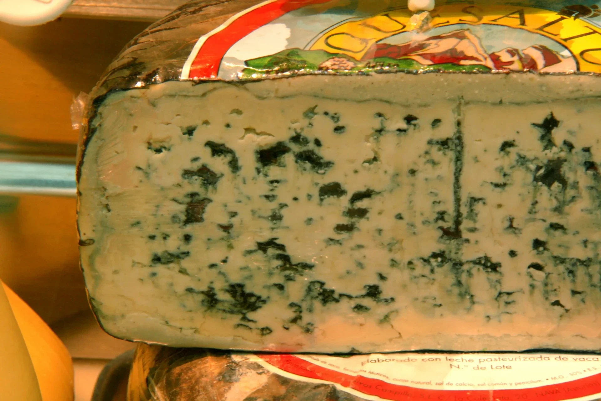 Queso azul asturiano, de los que se degustan en la Fiesta del Pastor