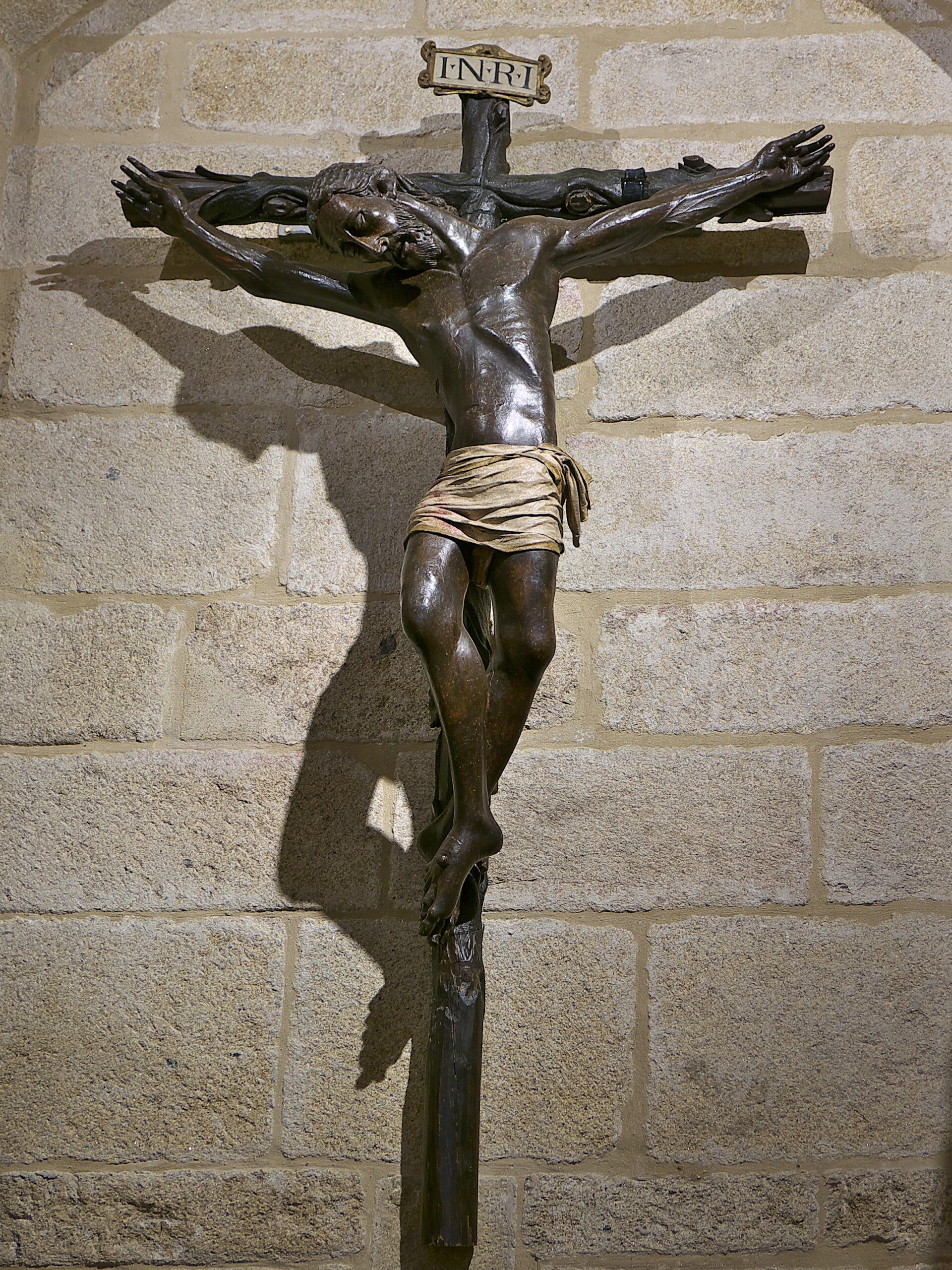 El Cristo Negro, crucificado gótico del siglo XIV, en la Concatedral de Santa María de Cáceres