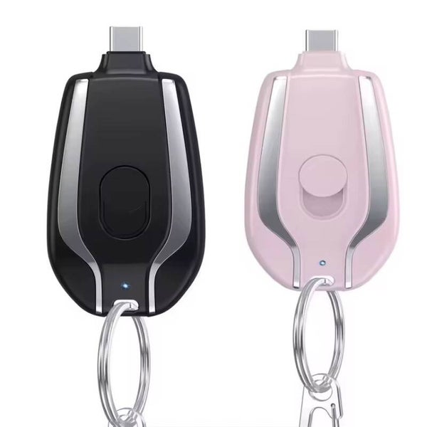 Mini Portable Charger 1500mah Emergency Keychain Powerbank Mobile Phone Pocket Power Bank for iphone 10,11,12,13,14 ProMax