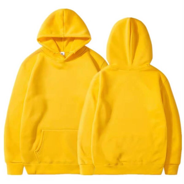 Sublimation Hoodies Blank Yellow Hoodie 100% Polyester Hoodies