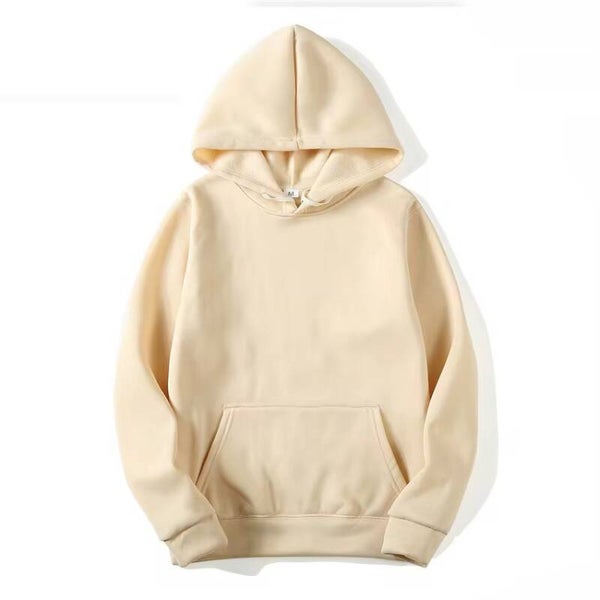 Sublimation Hoodies Blank Beige Hoodie 100% Polyester Hoodies