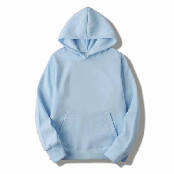 Sublimation Hoodies Blank Sky Blue Hoodie 100% Polyester Hoodies