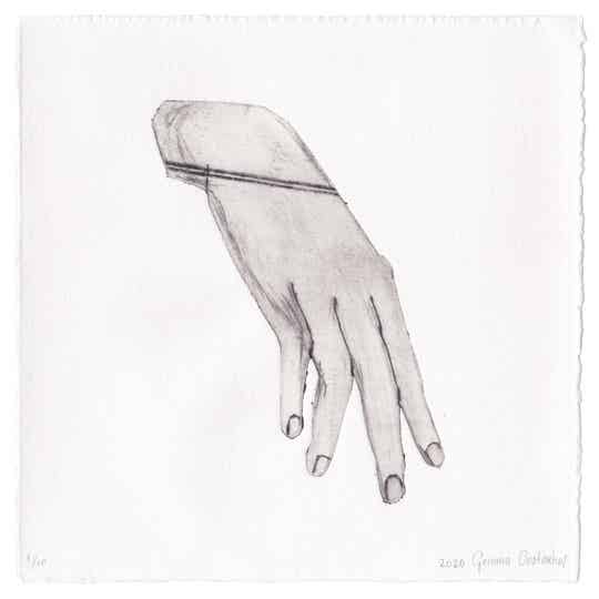 'Deze hand raakt niet aan' originele tetra druk