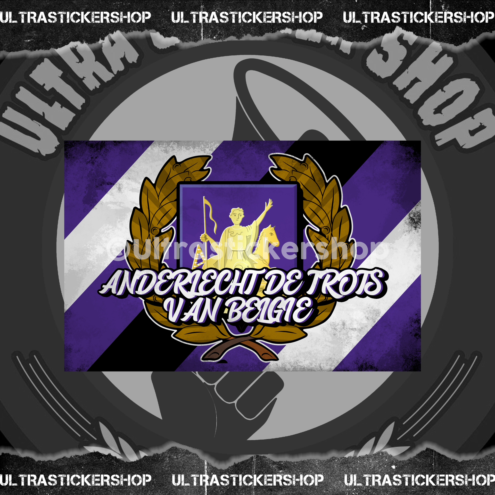 Anderlecht de trots van België vlag