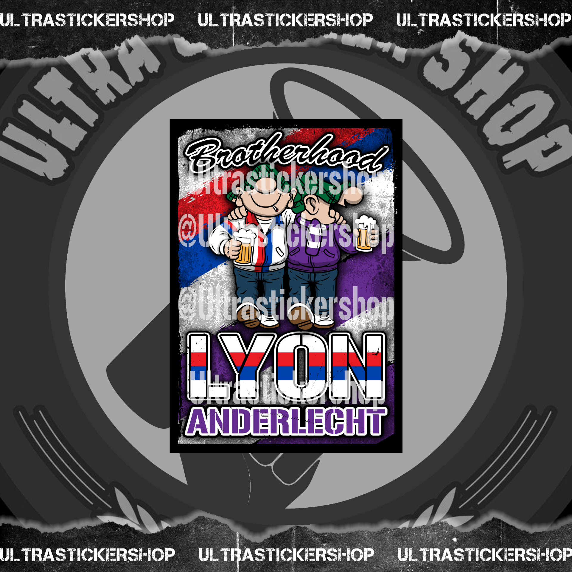 Brotherhood Lyon Anderlecht Vlag