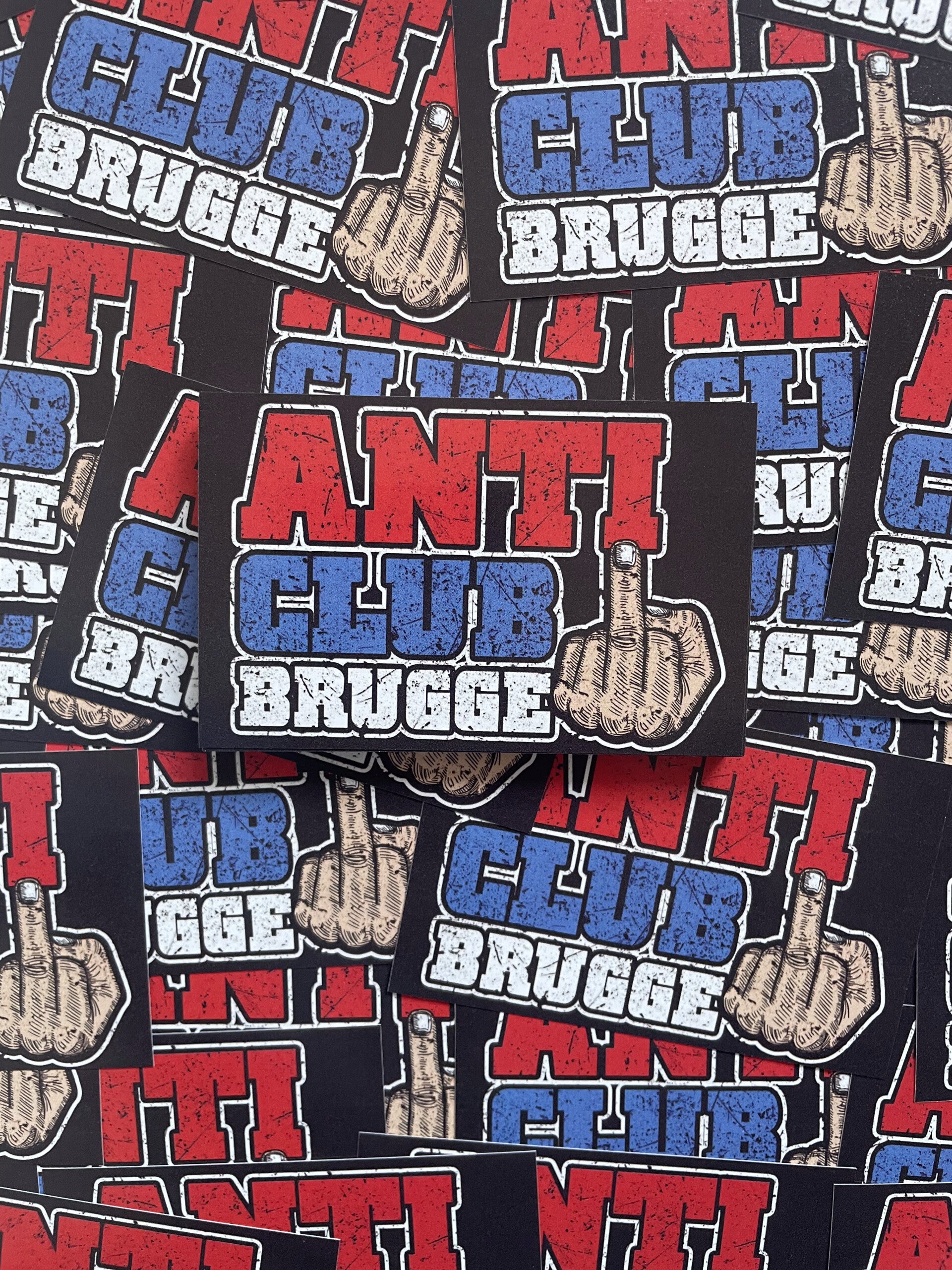 Anti Club Brugge stickers