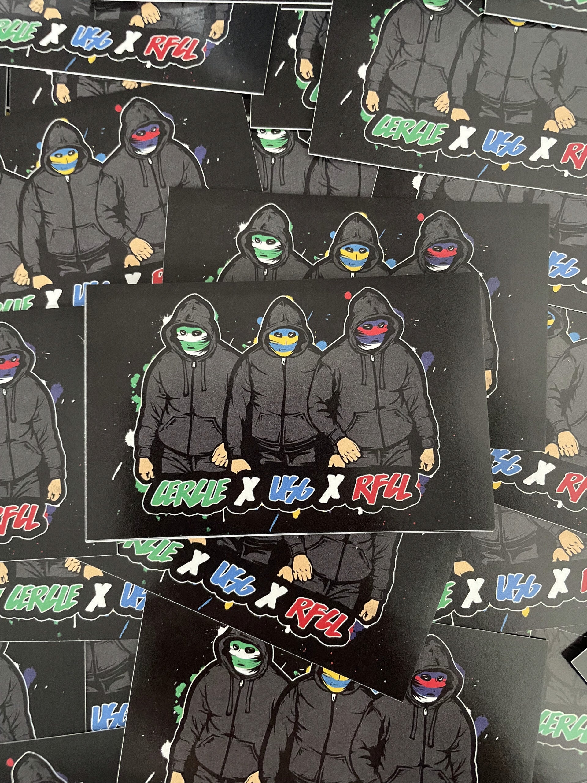 Cercle X USG X  RFCL stickers