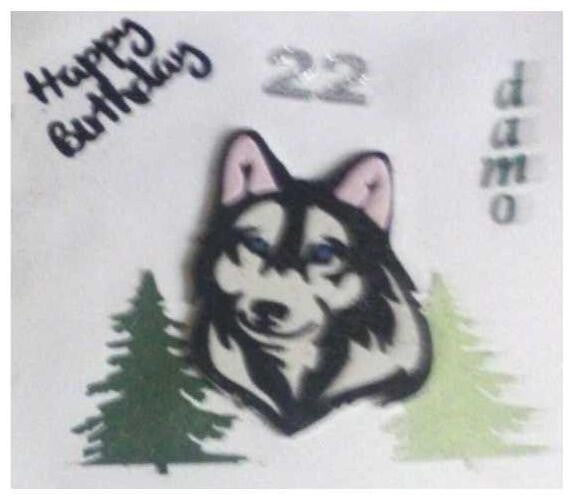name and age birthday card display only