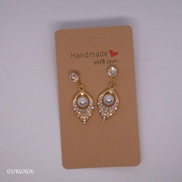 Gold Droplet Ear Rings