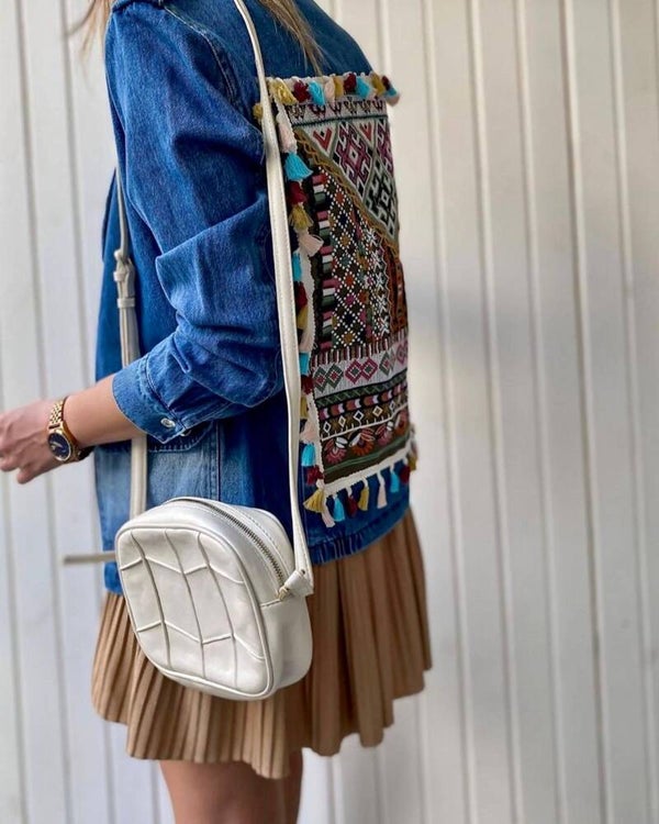 Gestickte Jeansjacke