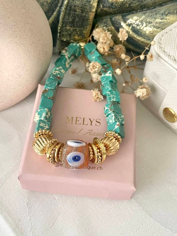 Armband Naturstein Turkis