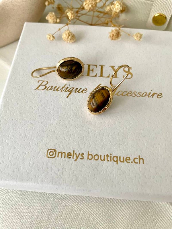 Ohrringe Naturstein Tigerauge