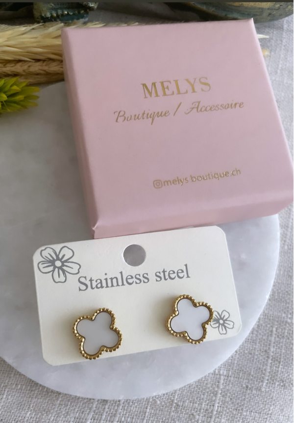 Ohrringe Vecas weiss