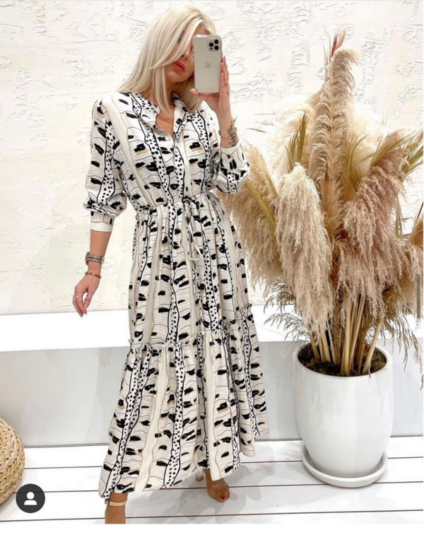 Maxikleid mit Blumenmuster