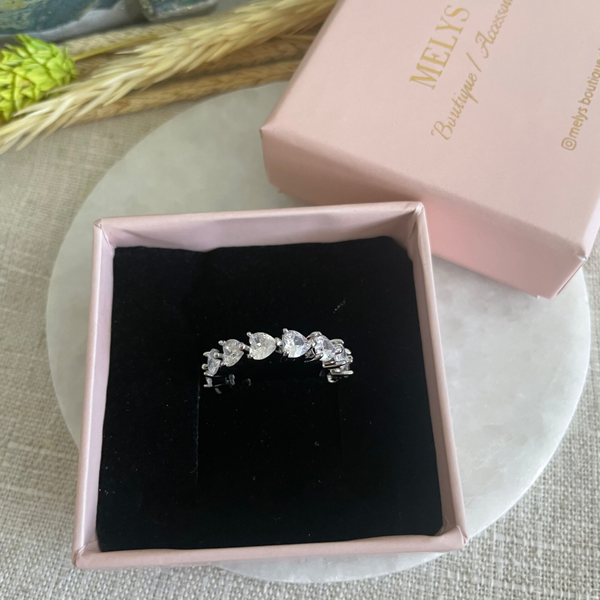 Ring luxus Herz Zirkonia