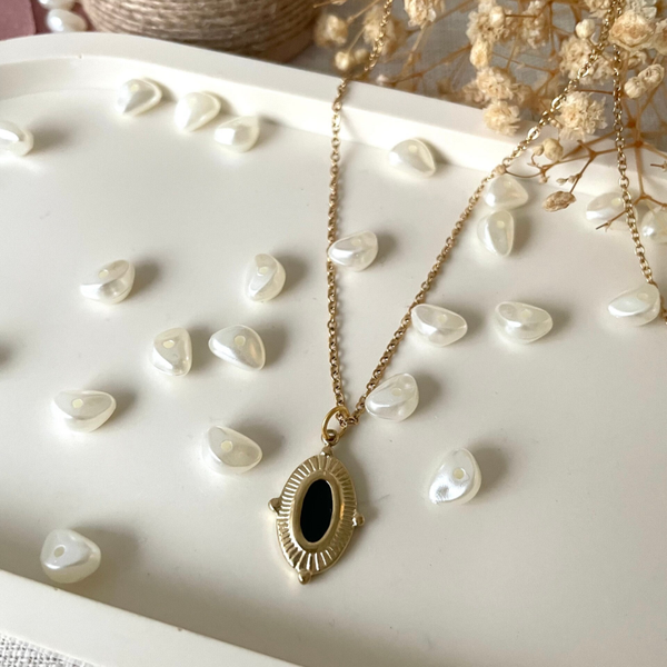 Halskette Blackstein