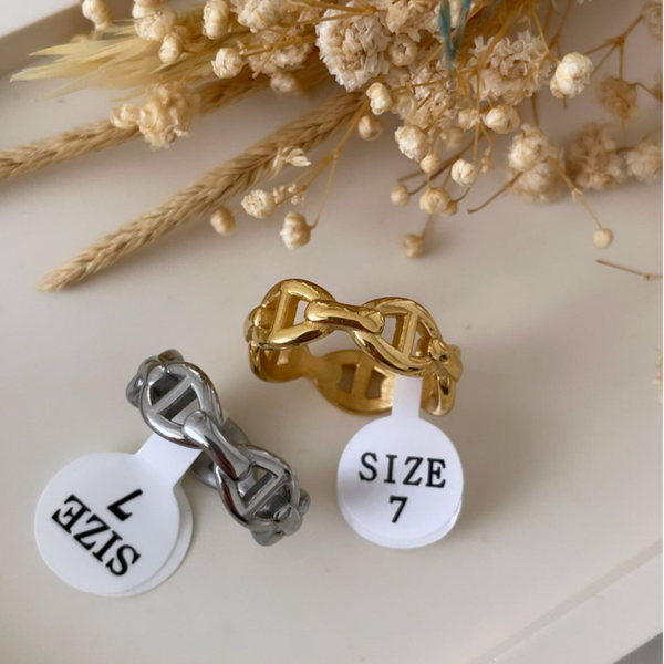 Ring Amelia in Gold und Silber Farben