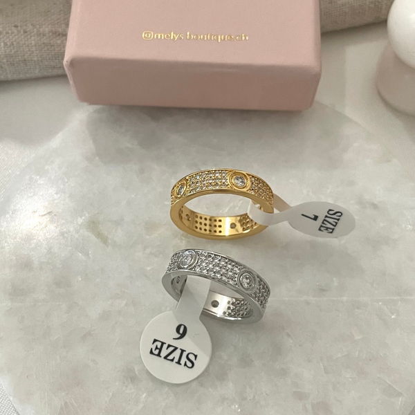 C Ringe mit Zirkonia