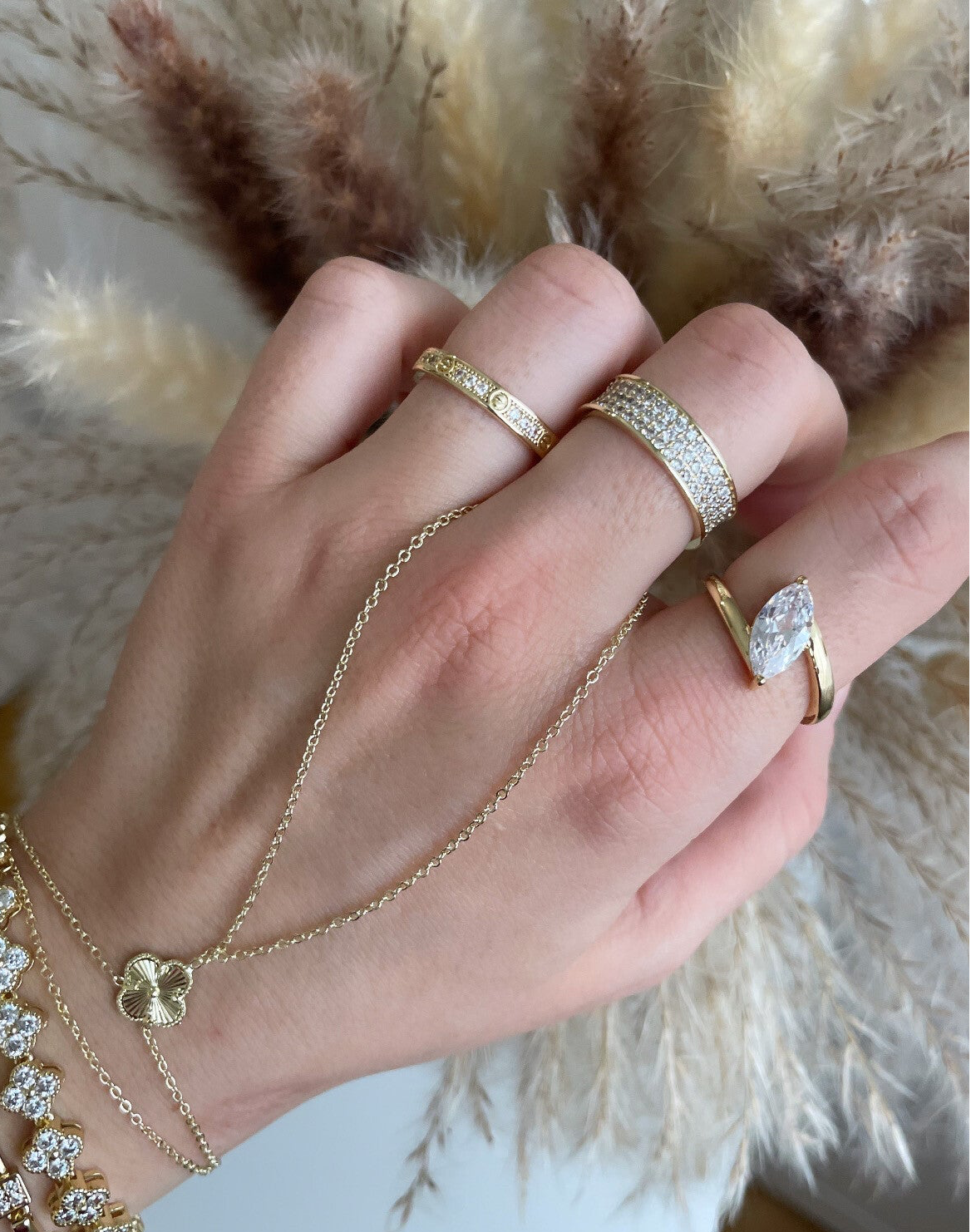 Handkette Clover