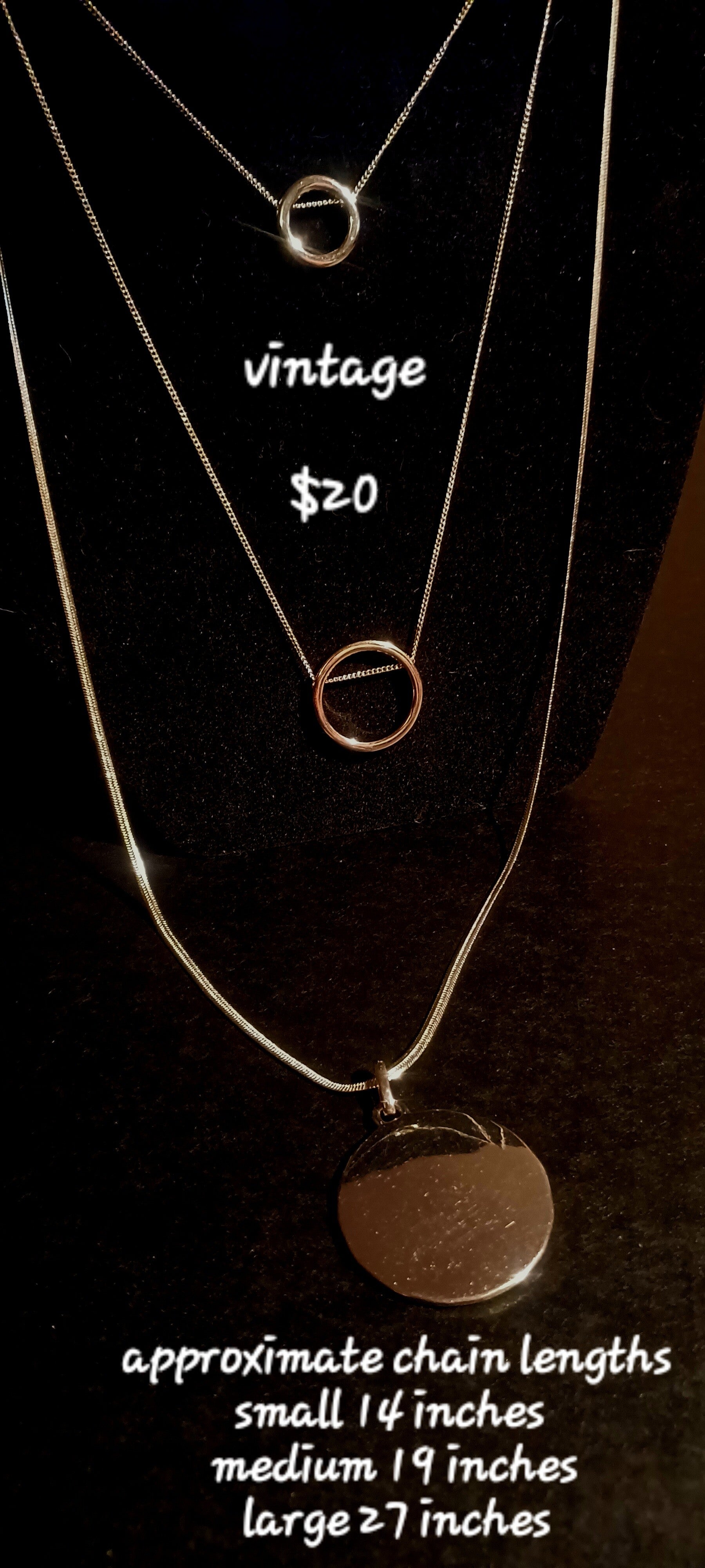 Estate Necklace with 3 Chains