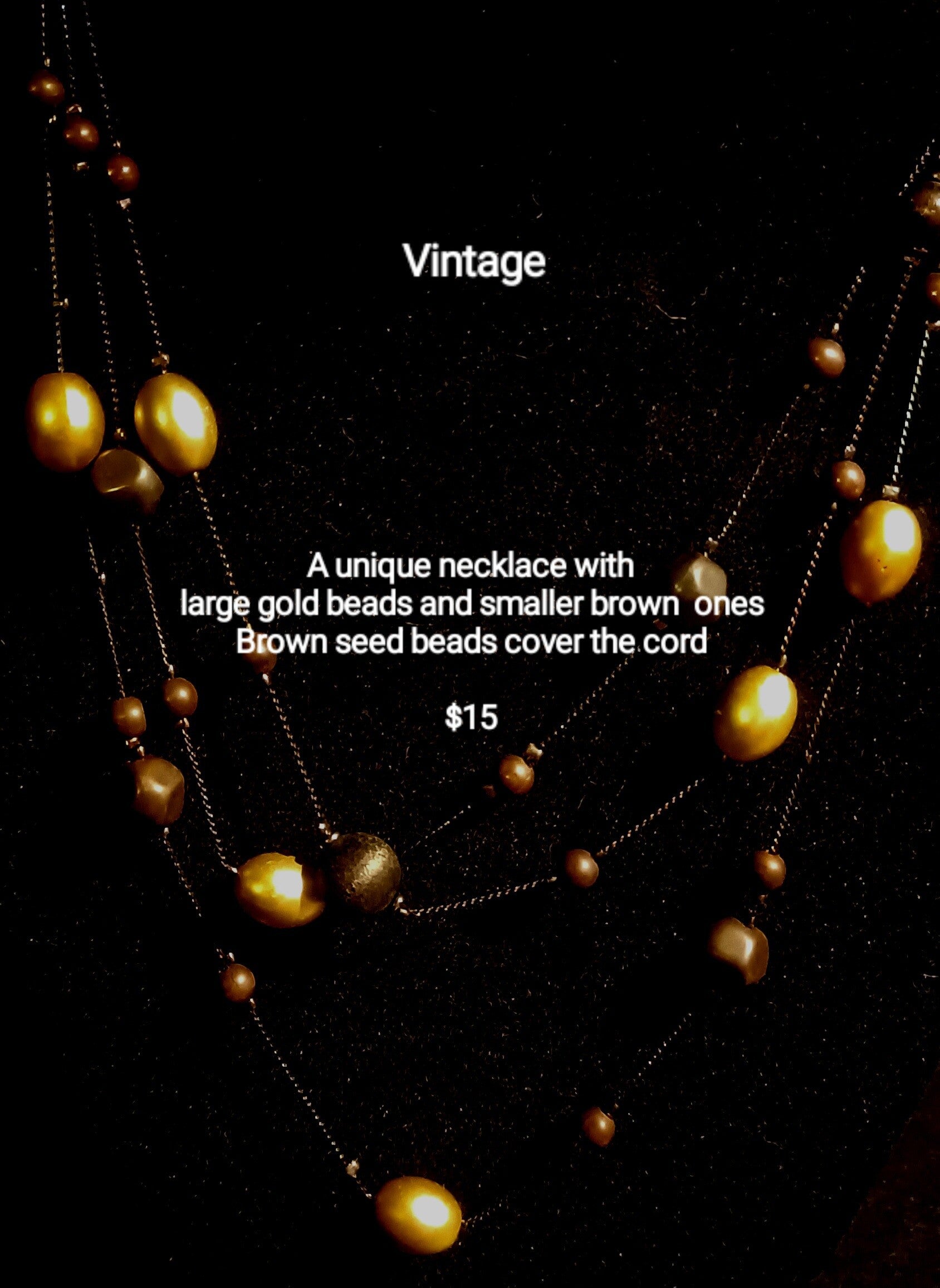 Estate Necklace with various beads