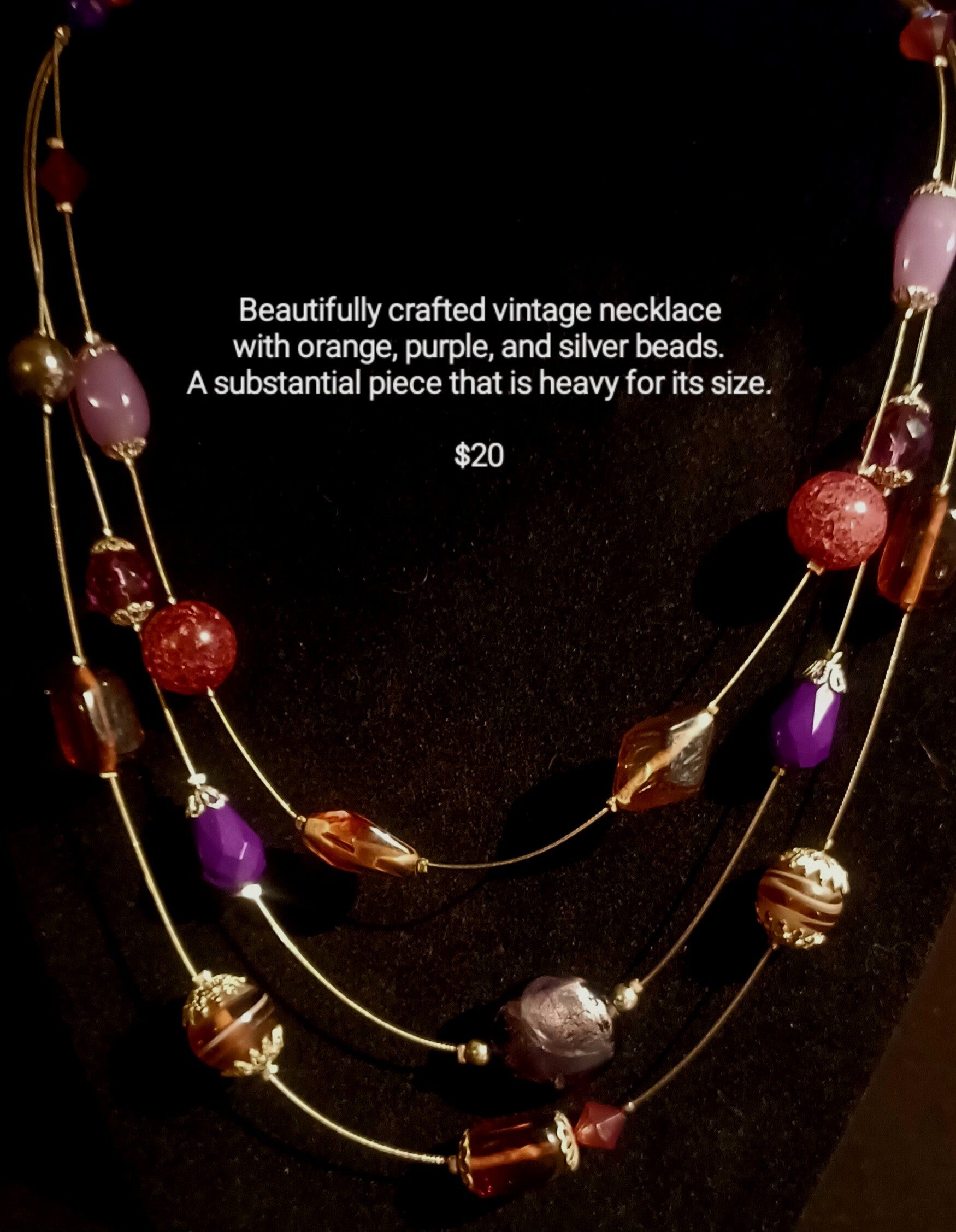 Estate Necklace with Various Colored Beads