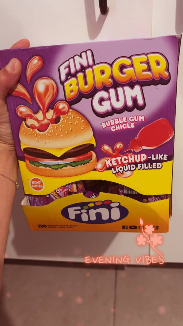 Chewing gum Hamburger