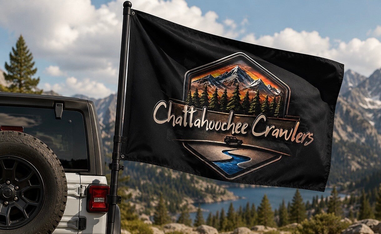Chattahoochee Crawlers Jeep Flag 3x5