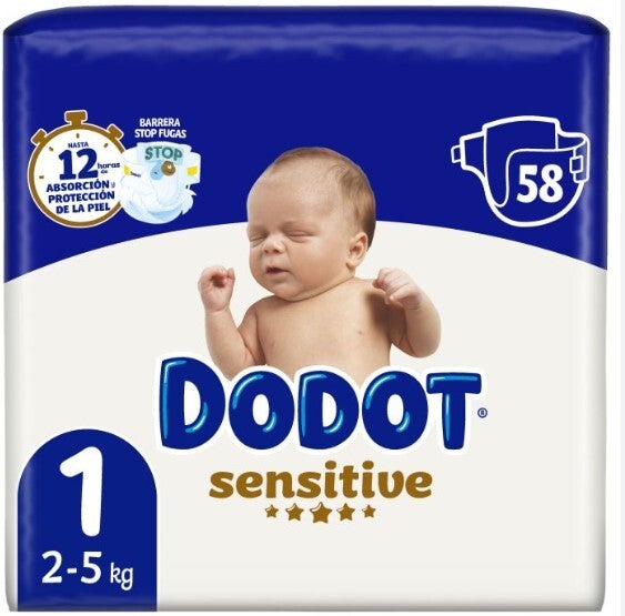 PAÑALES DODOT SENSITIVE 60 UNID.