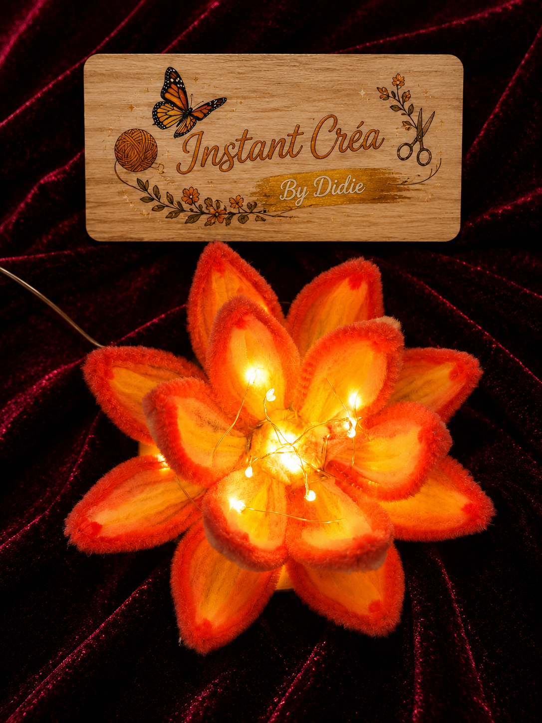 Lampe d'ambiance fleur de lotus