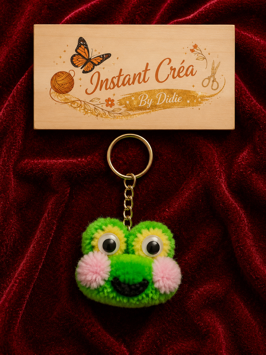 Porte-clés grenouille