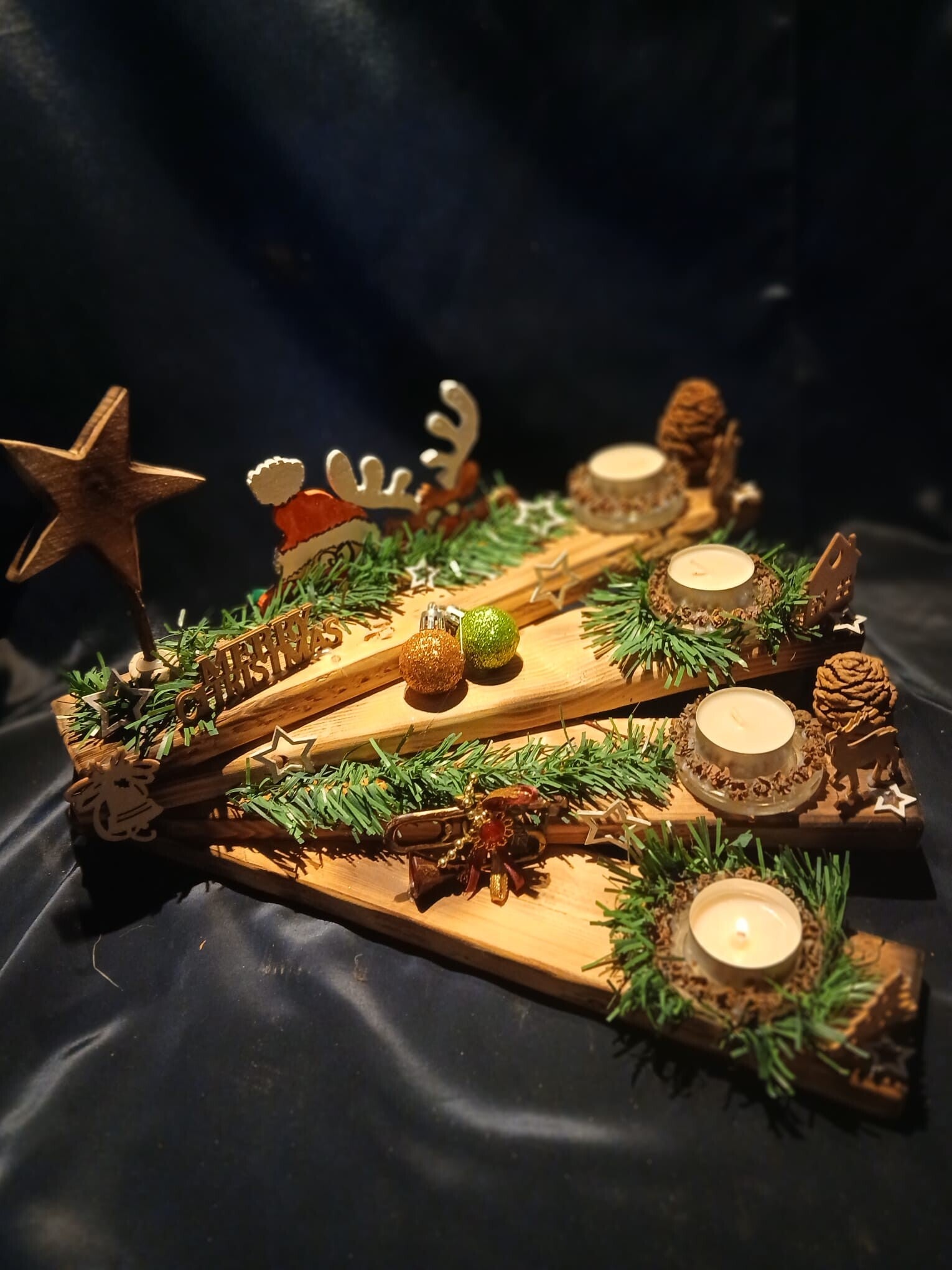 Fächer Adventskranz