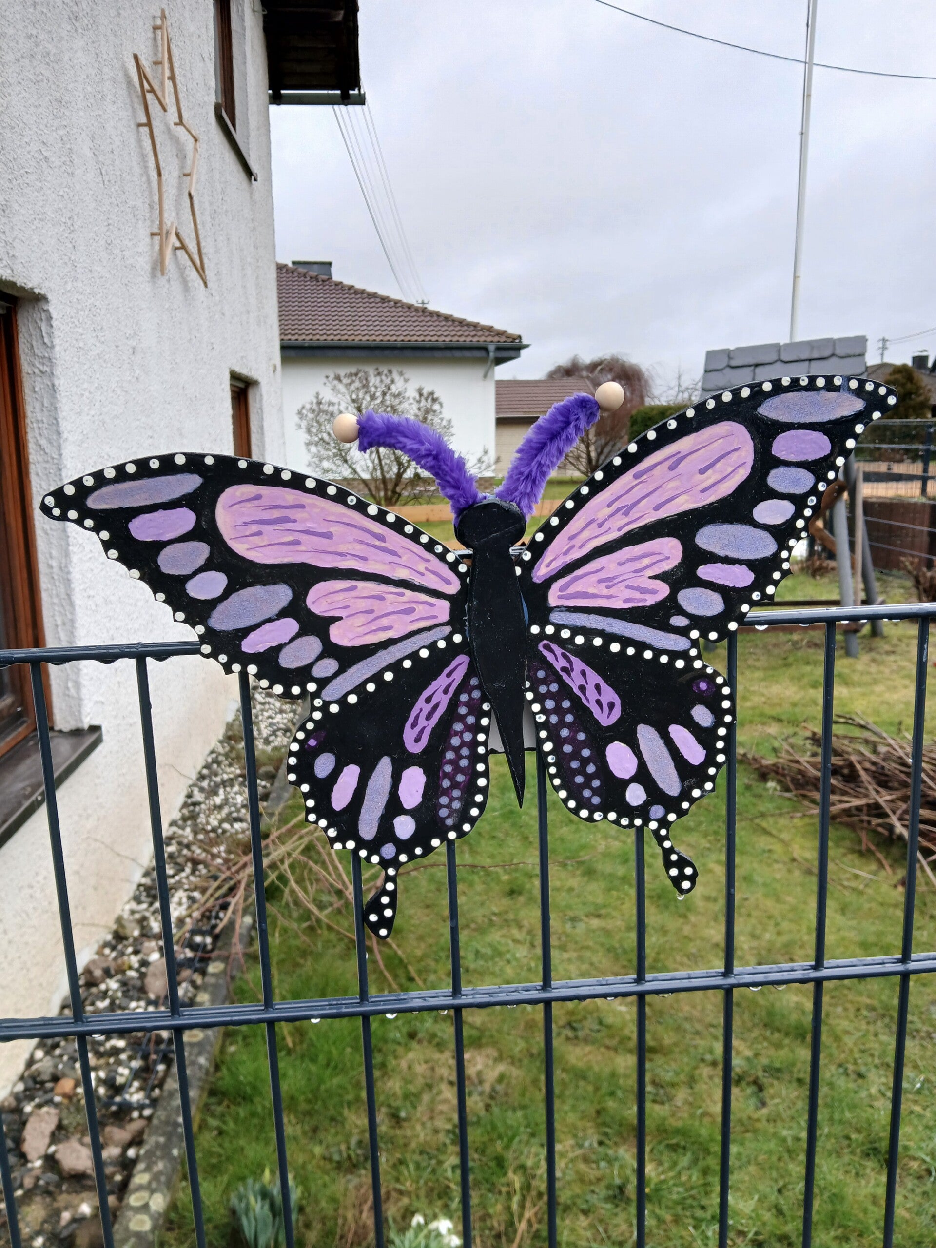 Gartenzaunfigur Schmetterling